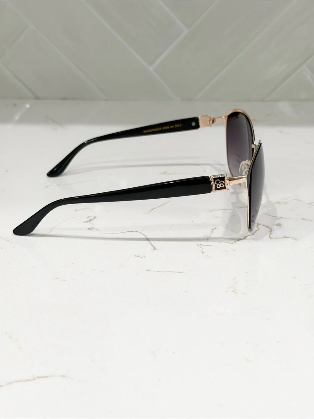 Women's Black Sunglasses with Gradient Lenses - Signature Style